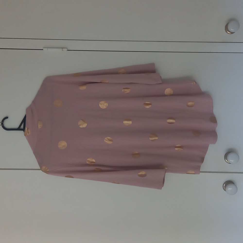 Threadz pink and gold lightweight sweater (Size small) - Picture 6 of 6